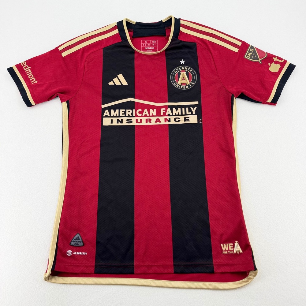 Adidas Atlanta United Almada 23 Jersey Mens Small Red Black Stripe Excellent